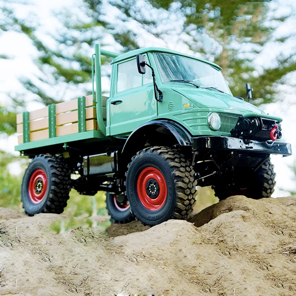 New LESU 1/10 RC CAR 4*4 Unimog RAVE-UM406 Metal Climbing Car Off-Road Light Truck KIT Version Remote Control Car Toy