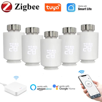 Tuya ZigBee Radiator Actuator Thermostat Smart TRV Thermostatic Valve Temperature Controller Support Alexa Google Home TRV06