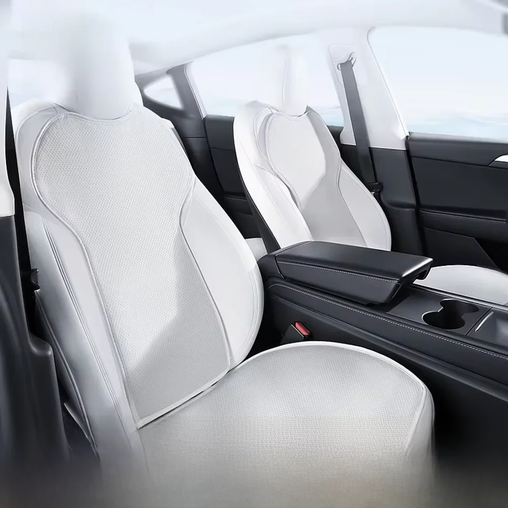 YZ For Tesla Model 3Y Highland Juniper 2021-2026 Seat Cover New Ice shreds Cushion Breathable Sweatproof Four Seasons Seat Cover
