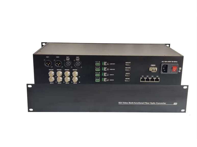 3G SDI Over Fiber Multiplexer 20KM 3g/HD-SDI Fiber Optic Video Converter