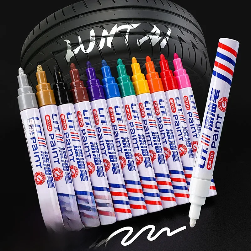 Car Scratch Repair Paint Pen Quick Dry Touch Up Paint Repair Pen Waterproof Wheel Tyre Marker Auto Scratch Remover Painting Pen