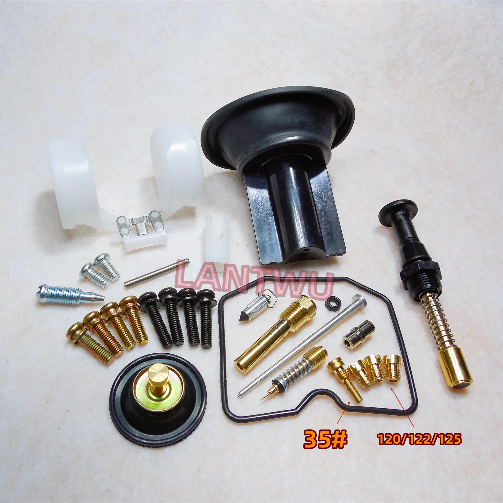 

For Kawasaki 250TR (TR250) single-cylinder motorcycle carburetor repair kit with plunger diaphragm assembly