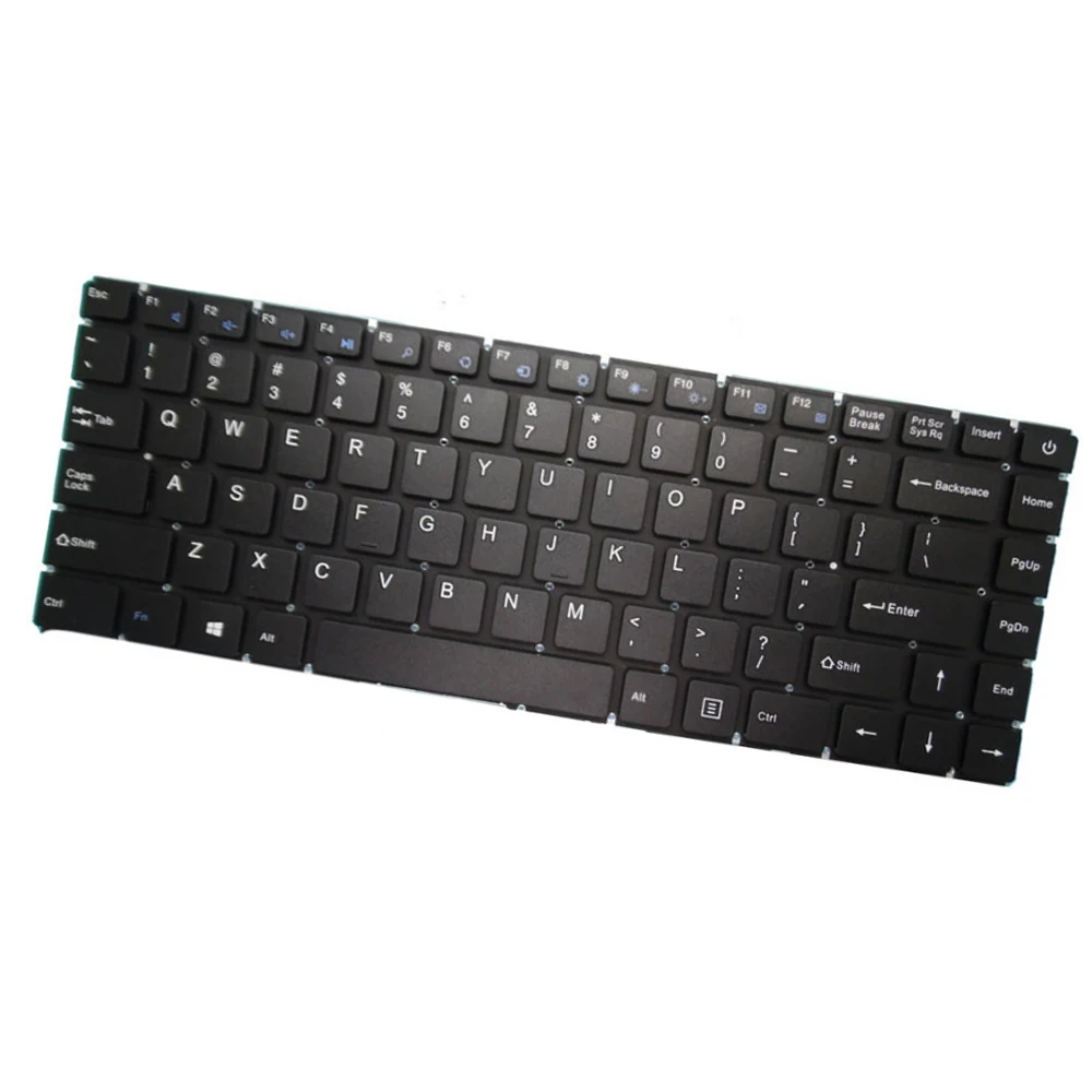 New Laptop United States US Frameless Keyboard For Mediacom For SmartBook 14 Ultra 14U M-SB14UC Black