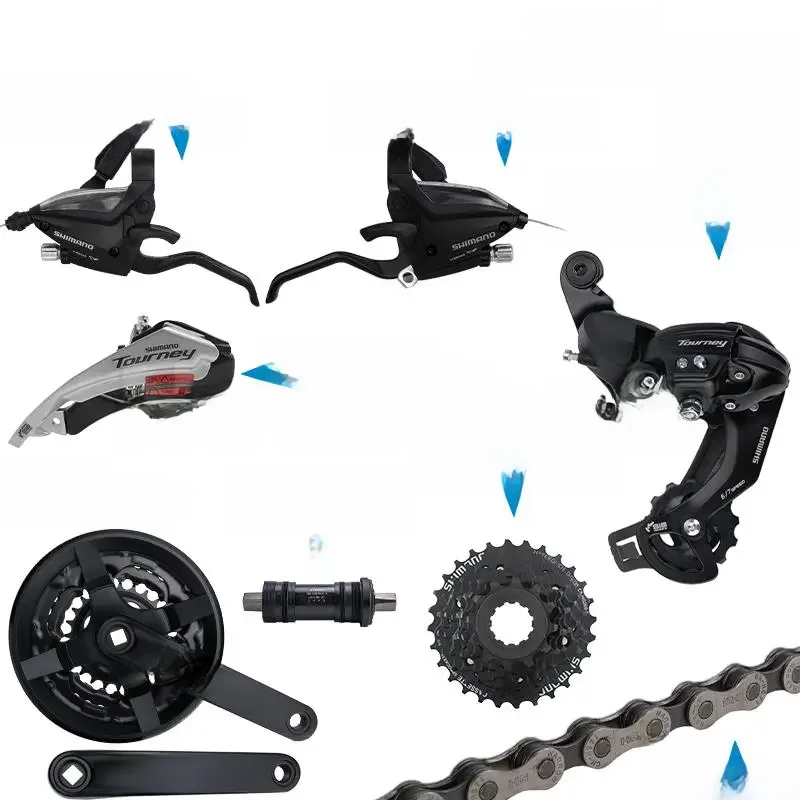 AliExpress Shimano SHIMANO ALTUS Acera 3x7 Speed Groupset include EF500 Shifter TY500 Front/ TY300 Rear Derailleur Cassette Sprocket Crankset Chain