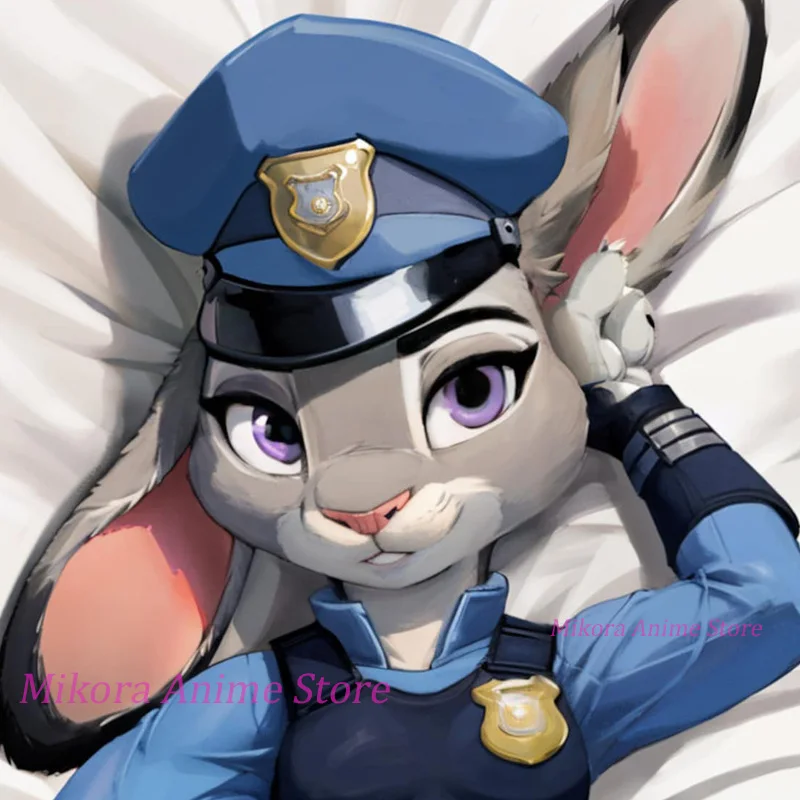 Dakimakura Bunny Officer Rabit Anime Body Pillow Cover Double Sided Print Life Size Pillowcase Gift