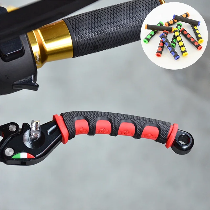 Poignées de levier de frein en silicone pour moto, protection coordonnante pour vélo, manchon de guidon, équipement de moto, accessoires de moto, 2 pièces