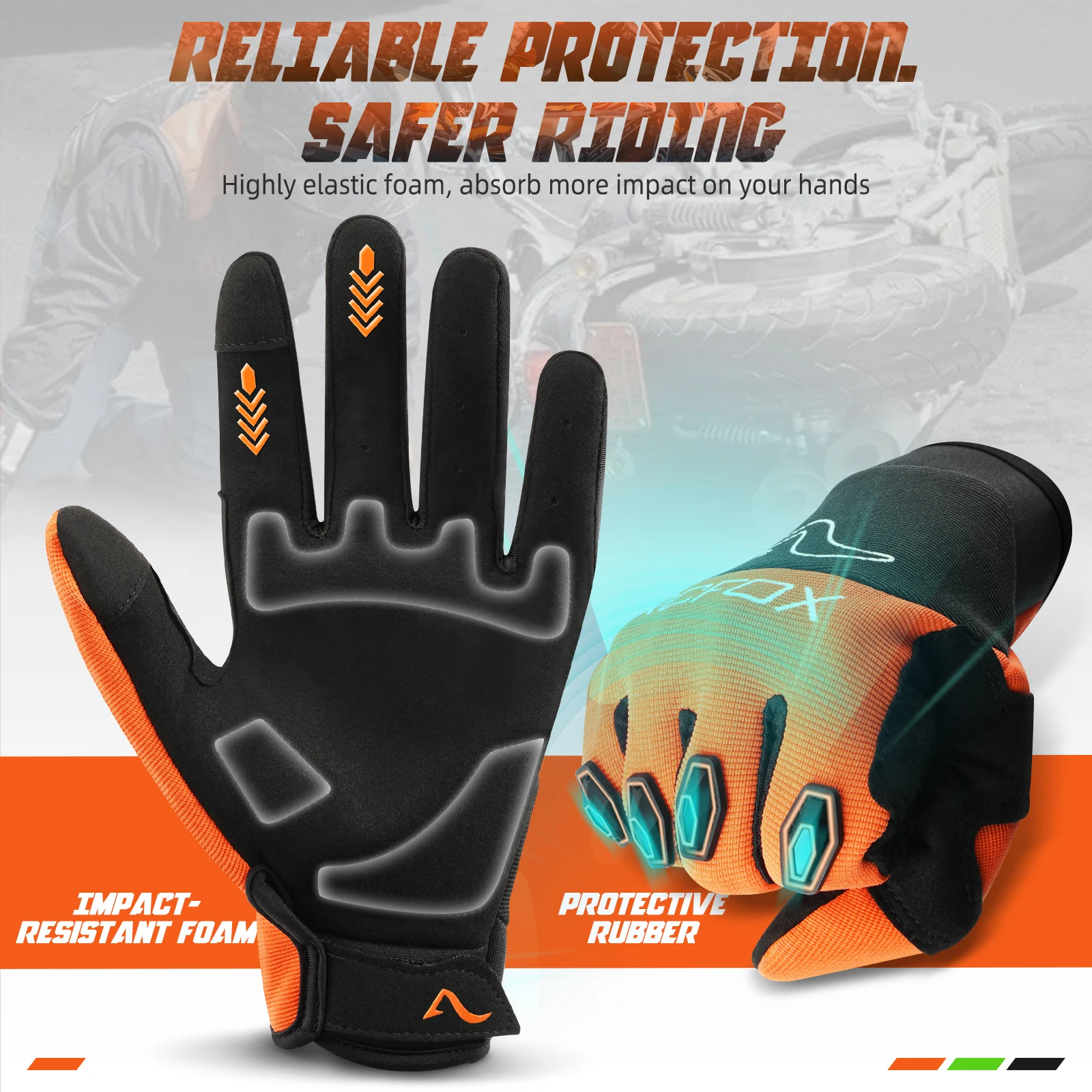 ARCFOX-Guantes protectores para montar en motocicleta, accesorio transpirable para KTM Duke 390 1290, Super Adventure, MTB, BMX