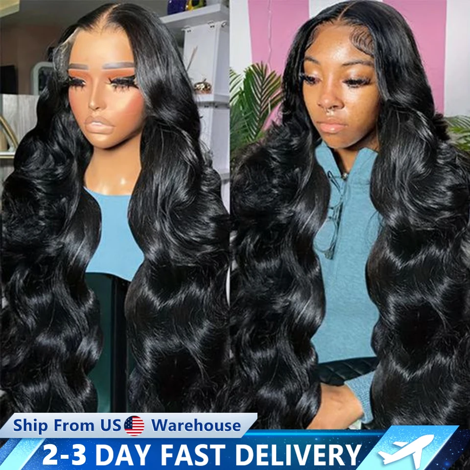 Glueless Wig Human Hair Ready To Wear And Go 5x5 6x4 Wigs Brazilian Body Wave 13x6 HD Lace Frontal Human Hair Wig PreCut 180%