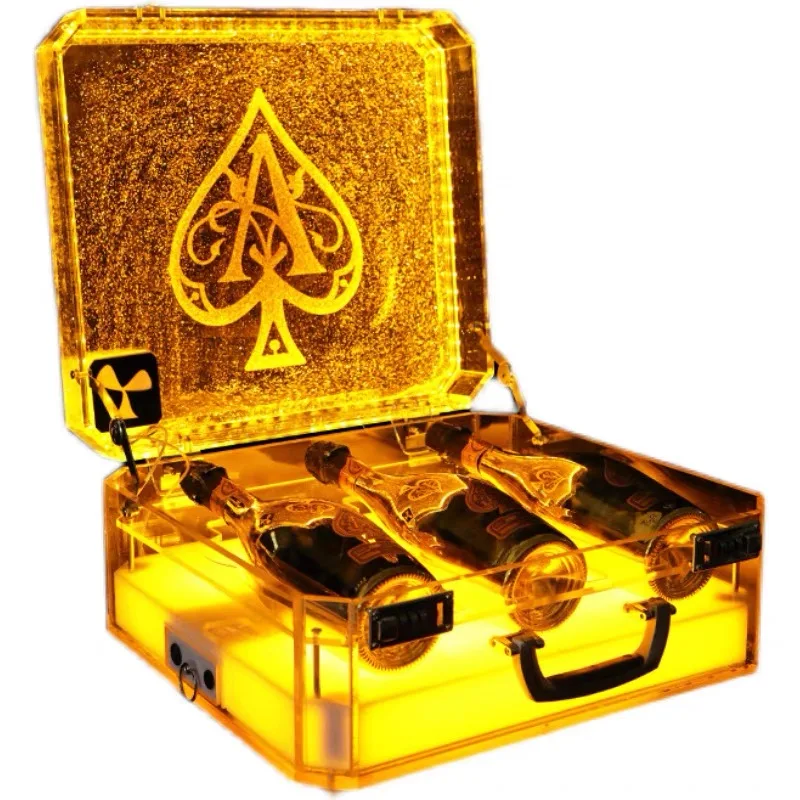 Botella de champán LED con logotipo personalizado