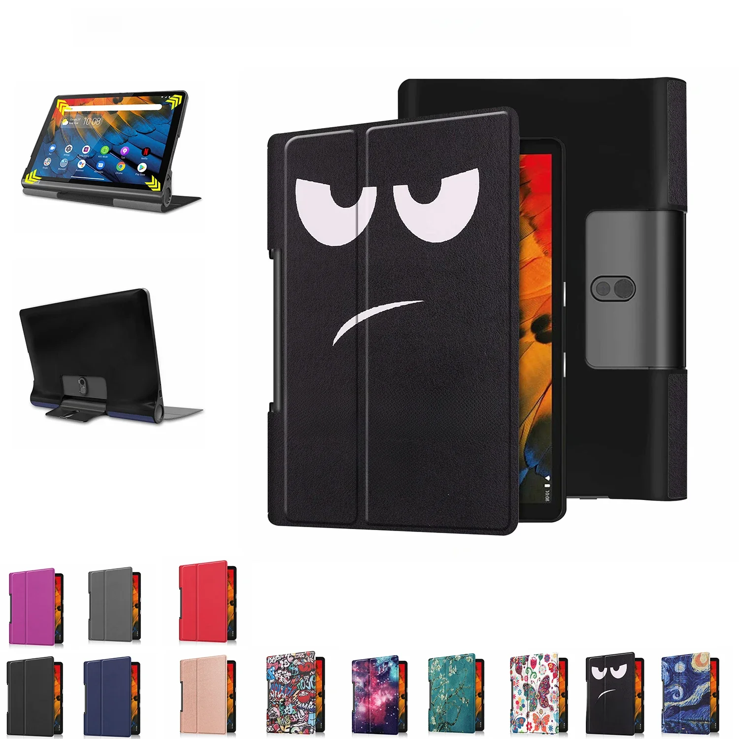 Ultracienkie etui na tablet Lenovo Yoga Tab5 YT-X705 10.1" Smart PU Leather Cover Case Stand dla Lenovo Yoga Tab5 YT-X705 10.1 — zdjęcie 2