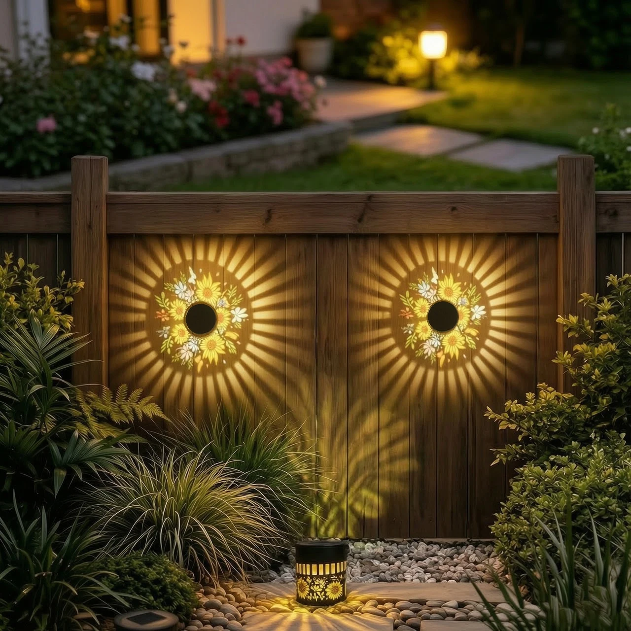2er-Pack Solar-Zaunleuchten, M – Lighting Metal Wall Decor Bewertung und Preis