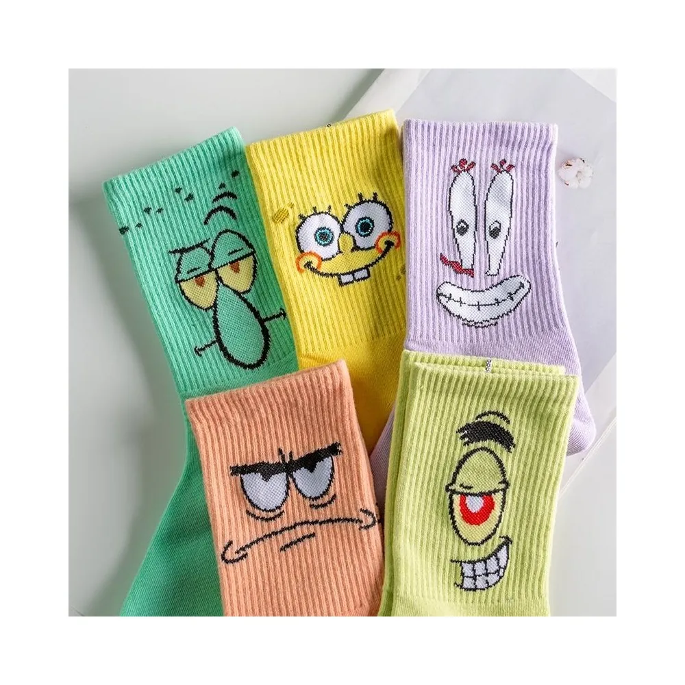 

Socks Unisex Patterned College Socks 5 Pack Colored Socks Special Design Socks Suitable For Daily Use Socks You Can Use In All S