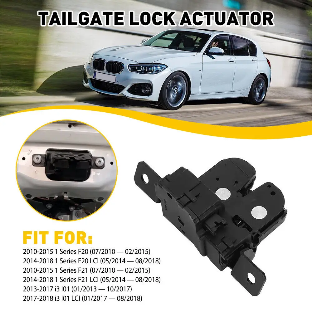 STPAT 51247248075 For BMW 1 Series Tailgate Boot Lid Trunk Lock Latch Actuator F20 / F21 I3 7248075