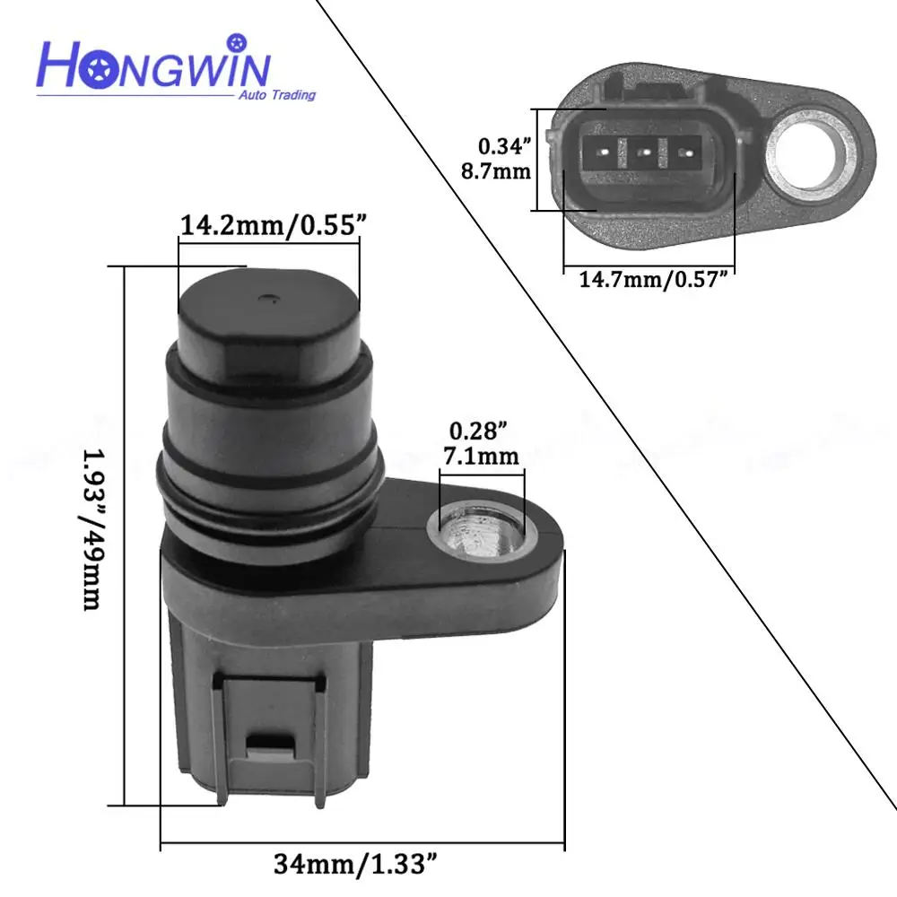 Camshaft Position Sensor & Plug Fits Honda Civic 2016-2019 CRV 17-19 Accord 18-19 RDX 19-20 CDX 17-19 37510-59B-J01 3751059BJ01