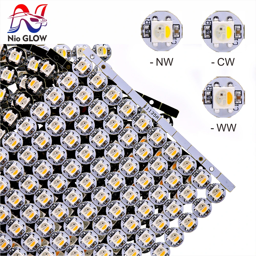 WS2812B SK6812 RGBW SMD Chips tablero disipador de calor de luz WS2811 IC 5050 SMD RGB LED SK6812 RGB RGBW RGBNW RGBWW negro blanco PCB 5V LED