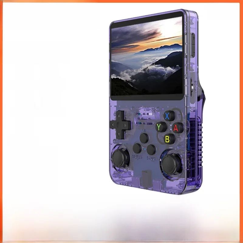 Novo verde r36s retro console de jogo portátil sistema linux 3.5 Polegada tela ips portátil bolso