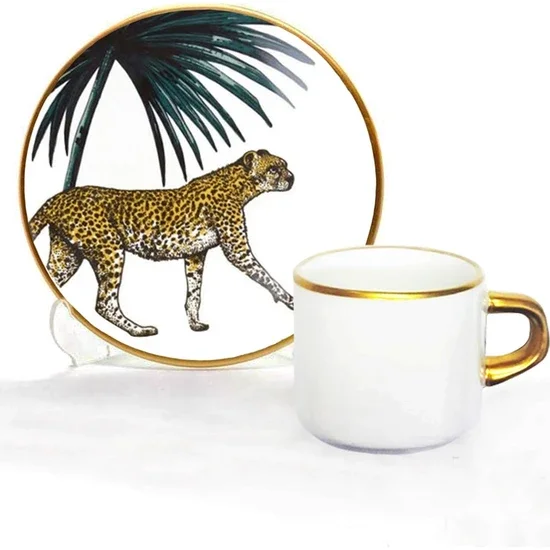 

Toygar Asena Turkish Coffee Set of 6 Cheetahs