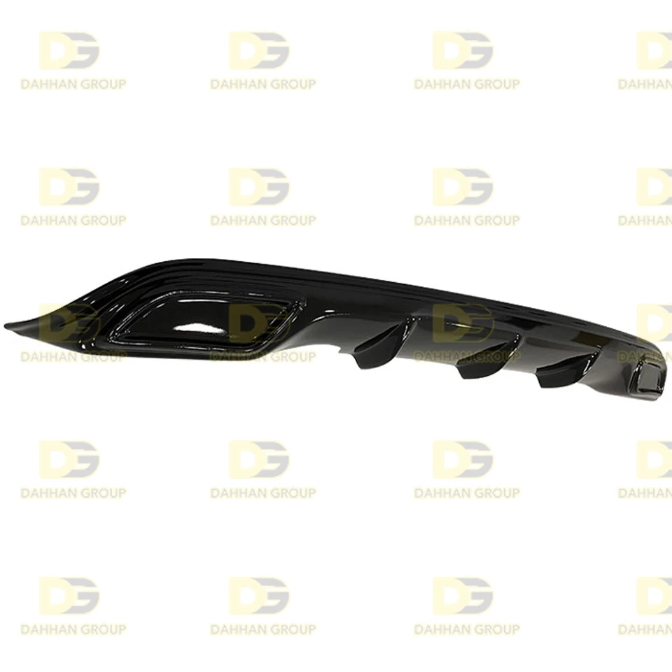 Renault Clio 4 2012 - 2019 styl sportowy tylny dyfuzor Splitter Lip z lewej i prawej Chrome porady fortepian czarny błyszczący plastik