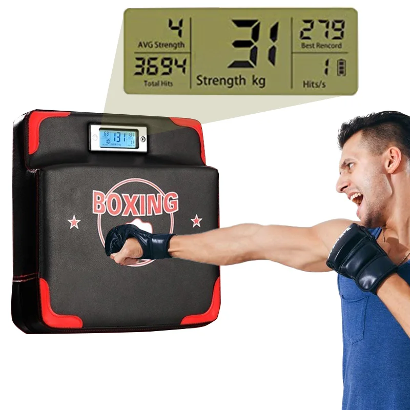 Boxing Punch Strength Tester Machine, Force Measure Electric Device Punch Bag