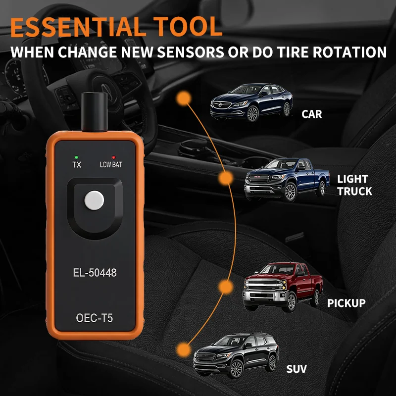 EL-50448 OEC-T5 TPMS Tire Pressure Sensor Relearn Tool for GM Chevrolet Buick GMC Cadillac Tire Pressure Monitor Reset Activator - view 4