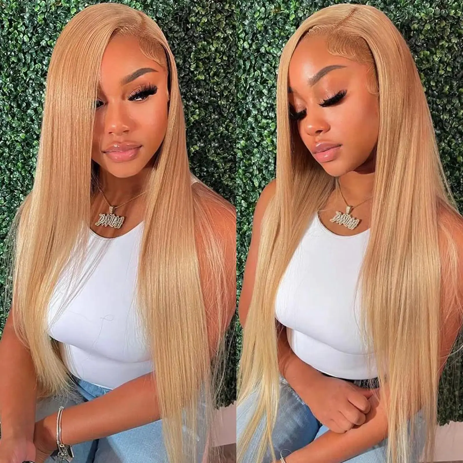 13x6 Hd 27 Honey Blonde Wig Human Hair 200 Density Lace Frontal Wig 13x4 HD Transparent Preplucked Straight Human Hair Wigs