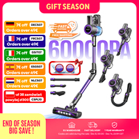 N700 cordless vacuum cleaner, 60KPa, 50Min, 1 L dust cup, for animal hair, Carpet, hard floors