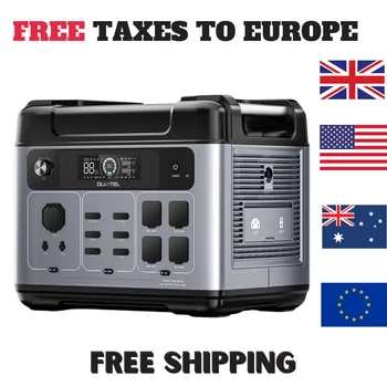 OUKITEL P2001 플러스 휴대용 발전소, AC 출력 2400W, 2048Wh, LiFePO4 배터리, 13 콘센트, 80% 충전, 1 시간 스마트 앱 제어