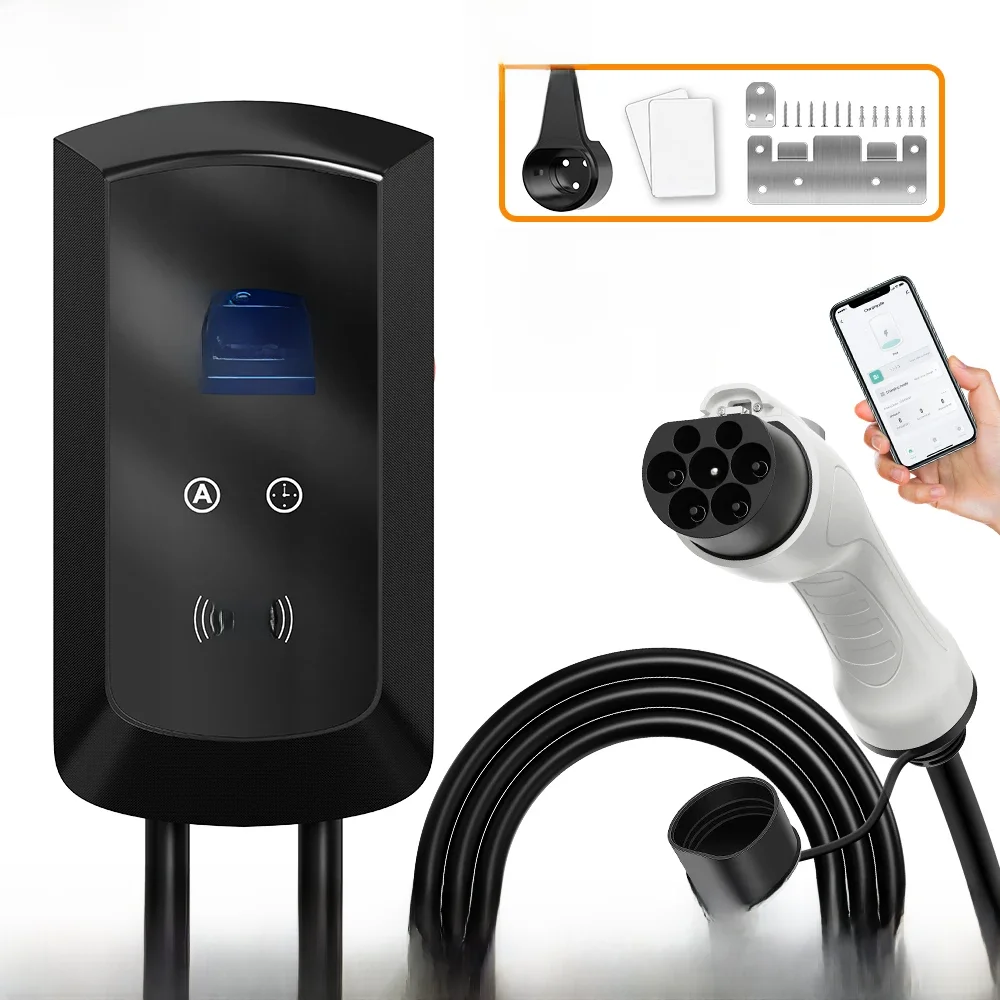 AFEEV 22KW 32A 3-fazowa stacja ładująca EV GBT 20234 Ładowarka samochodowa 7.6/11KW EVSE Wallbox WiFi Bluetooth APP Zdalne sterowanie — 2