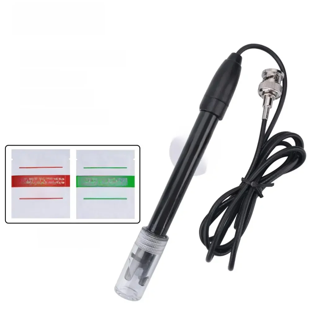 Yieryi Ph Ersatz Sonde Aquarium Hydrokultur Labor Elektrode Ph Meter Potenzial Test BNC Q9 Stecker 1,2/3M Draht Sonde