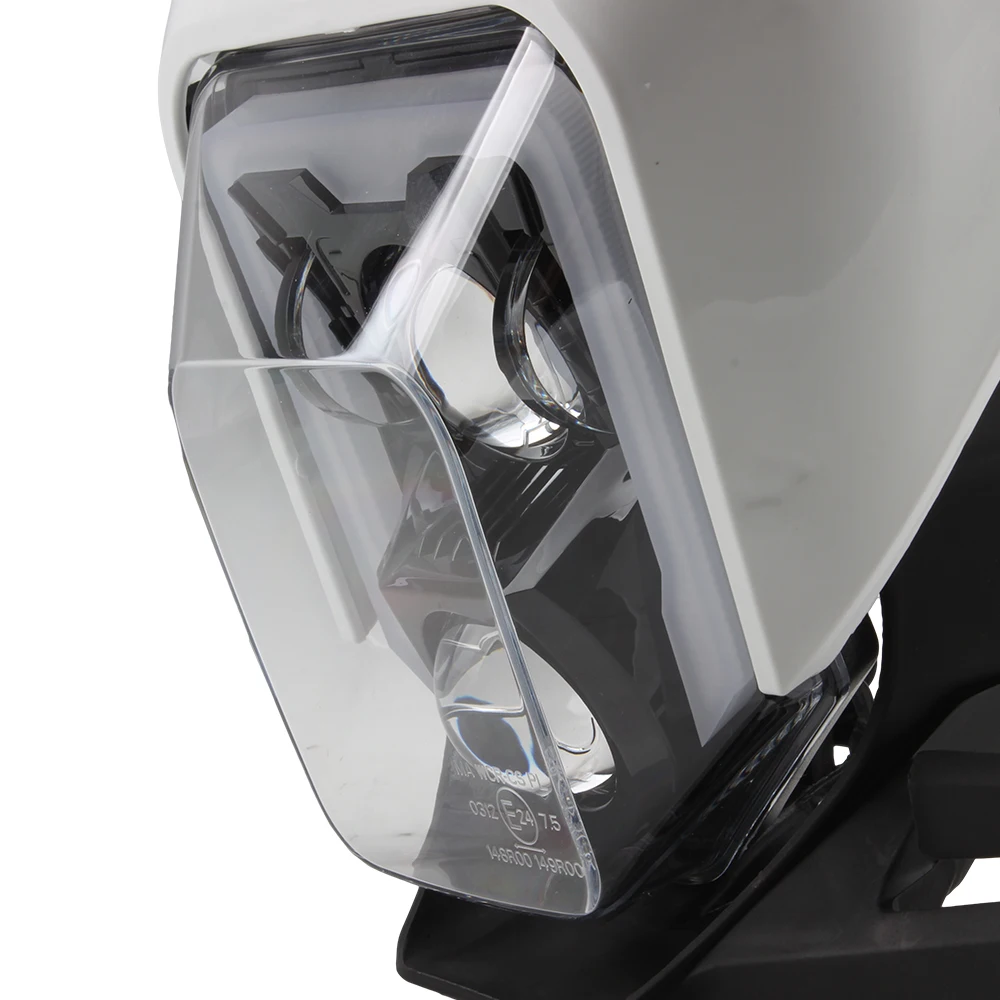 for Husqvarna Headlight LED Motorcycle Enduro TE TC FE 250 300 350 Headlamp Convex Lens Motocross Fairing Dirt Bike Accessories