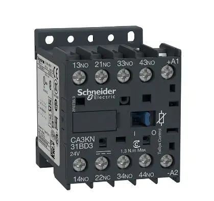 

CA3KN31BD3 CA3-KN31BD3 control relay, TeSys K, 4P(3NO+1NC), 690V, 24V DC coil,screw terminal