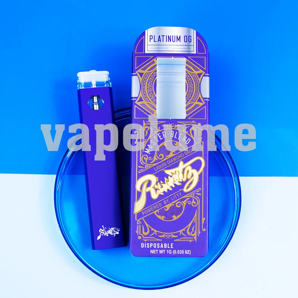 Runtz الأرجواني السجائر الكهربائية 1 مللي فارغة Vape جراب خرطوشة زيت سميكة USB شحن Vape القلم الاكريليك تخزين ورقة صندوق عرض #5