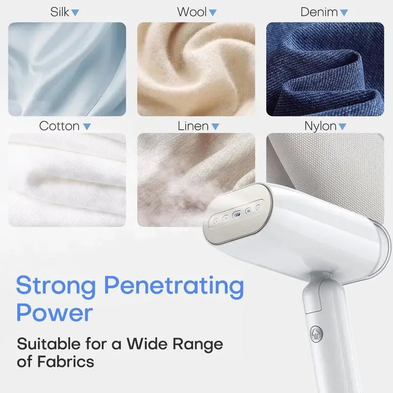 مكواة بخار للملابس الاحترافية، مزيل التجاعيد المحمول للسفر والمنزل، بخار قابل للطي وسريع، العناية بالملابس بدون جهد في الحد الأدنى #3
