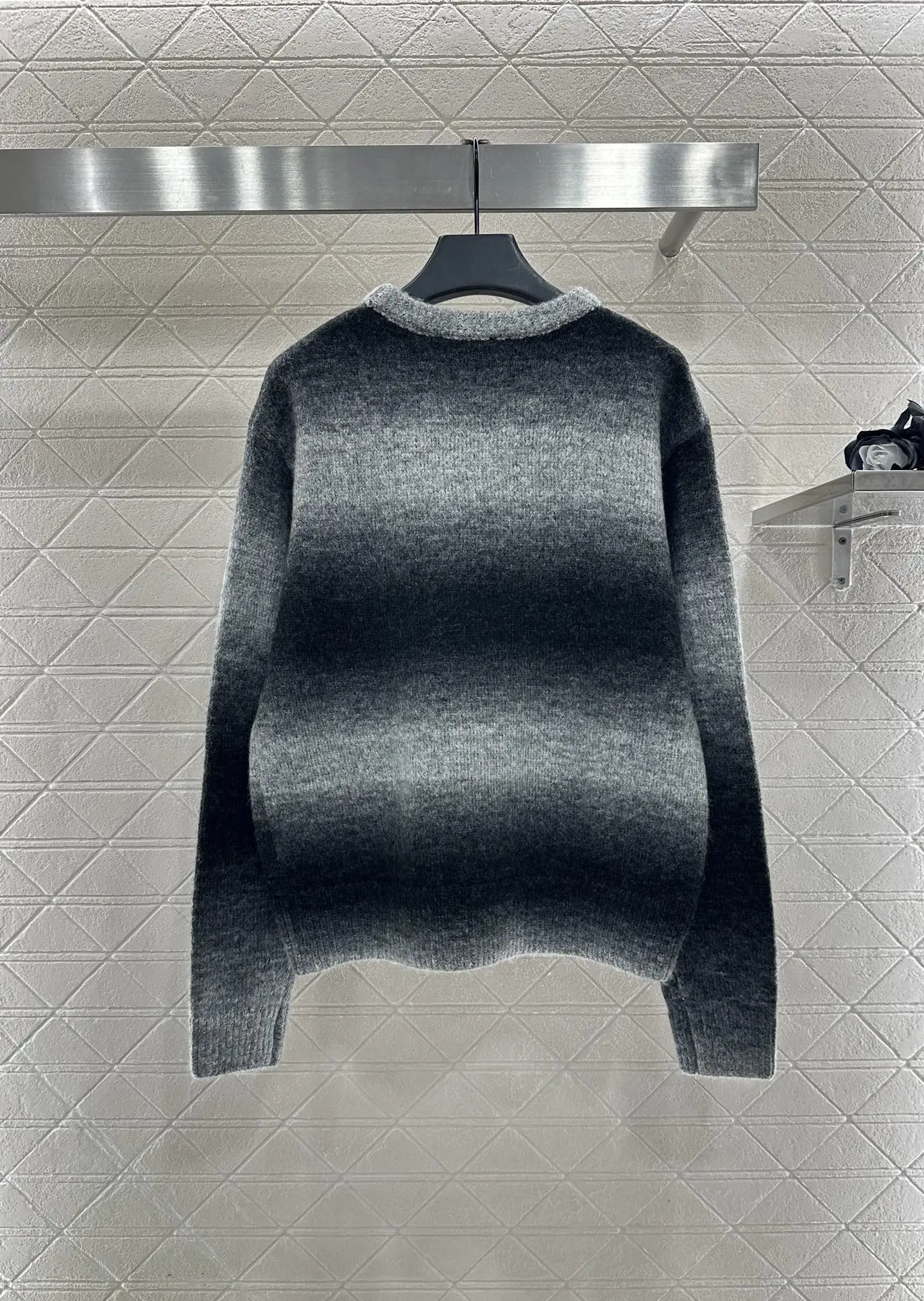 

Women New Sweater Autumn Winter Shawl Lapel Knit Stripe Color Contrast Fashion Women Sweater 2025