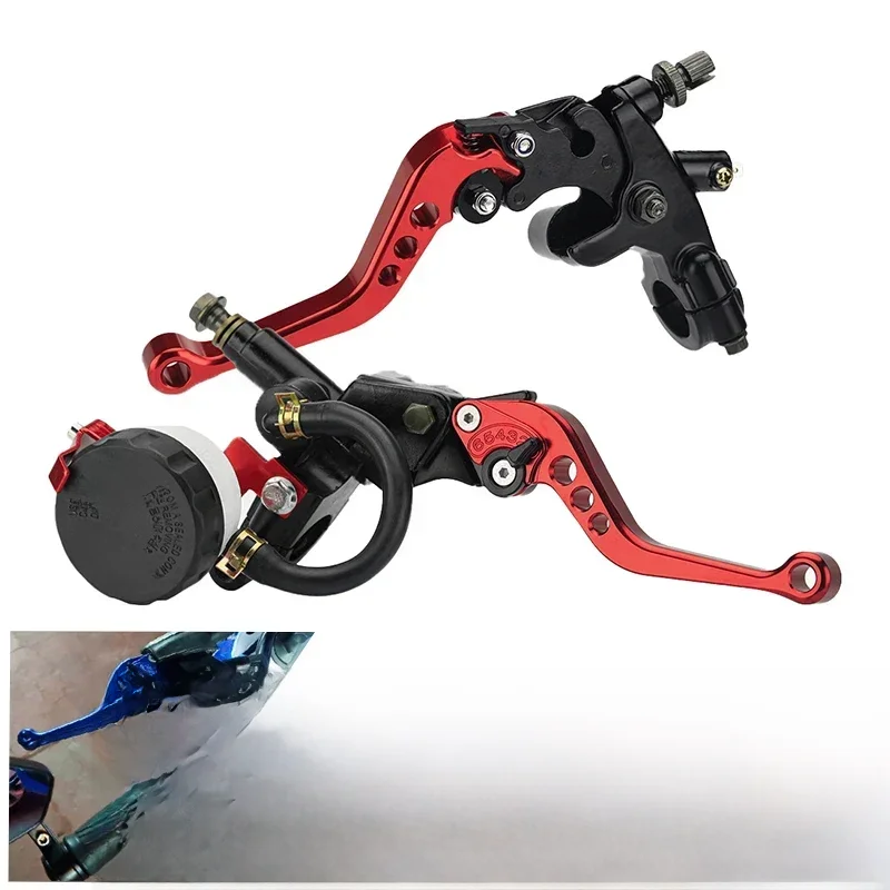 Levier de pompe d'embrayage de frein universel en aluminium CNC, 7/8 ", 22mm, maître-cylindre hydraulique pour 250cc-500cc, pièces de moto pour Dirt Pit Bike