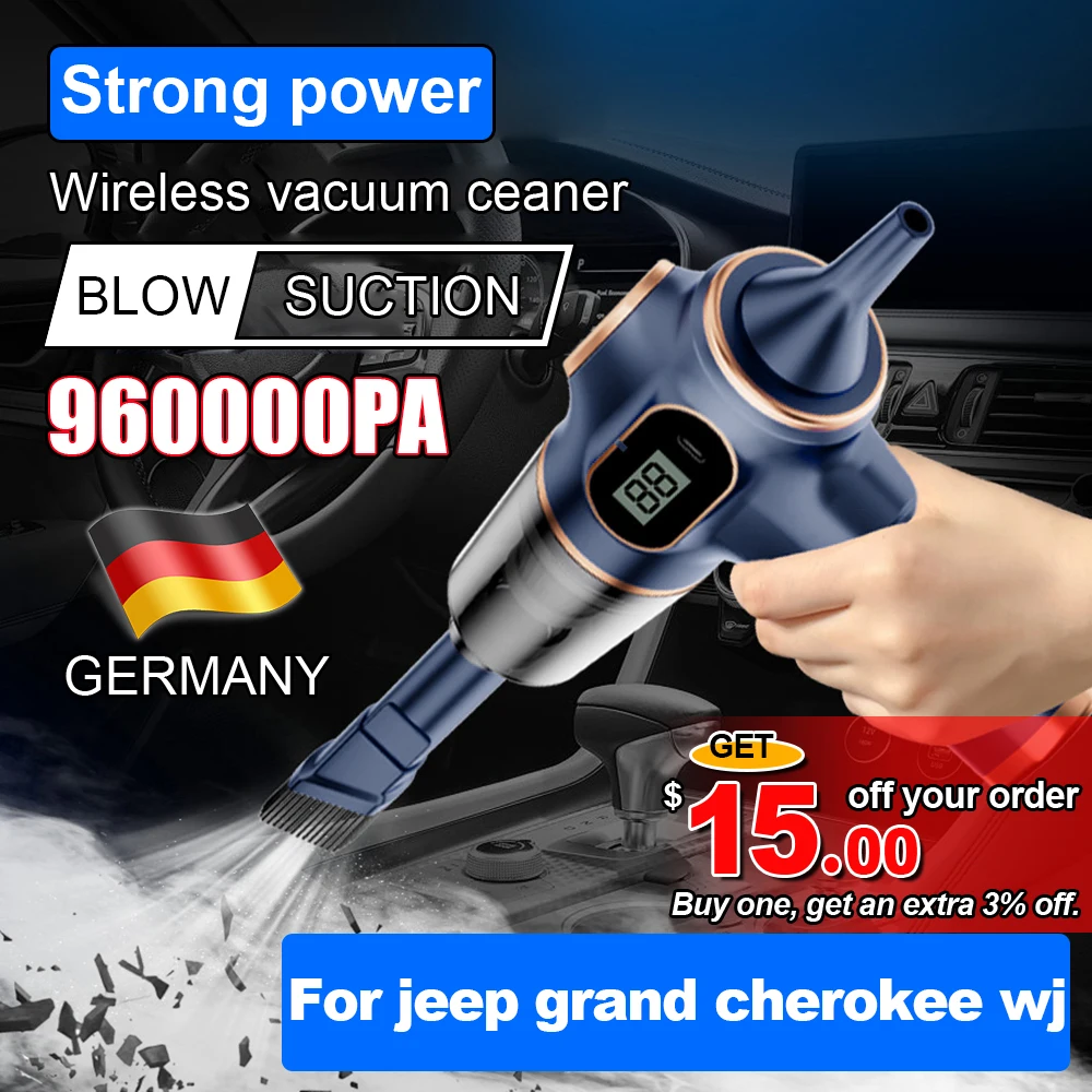 

Высокомощный пылесос Мини-беспроводной пылесос 960000 Пылесборник с сильным всасыванием PA для Jeep Grand Cherokee wj