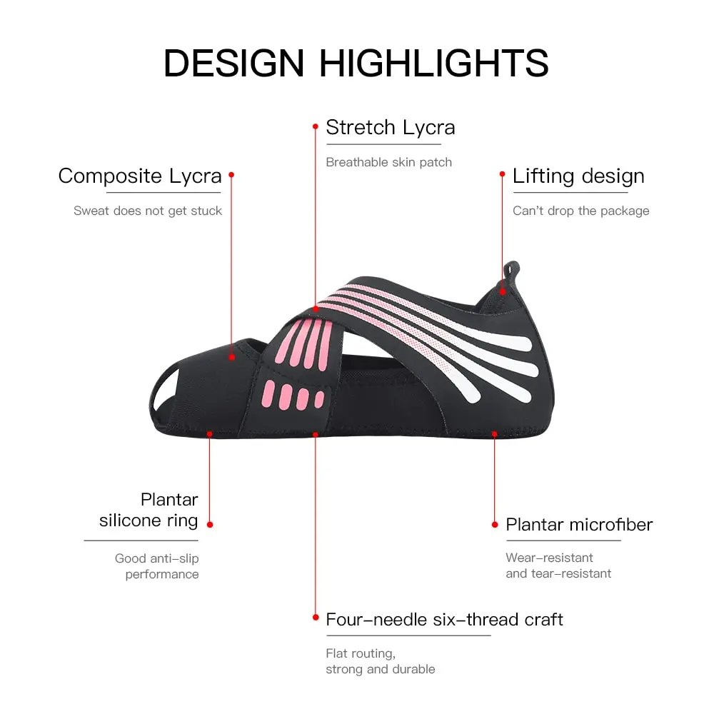 Professional Non-slip Gym Yoga Shoes Flat Soft Anti-slip Sole Fitness Ballet Dance Shoes Pilates Yoga Shoes Socks