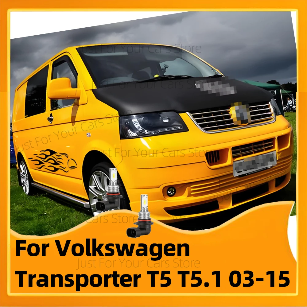 

2 шт. для VW Transporter T5 T5.1 2003-2015 светодиодные противотуманные фары 6000K автомобильные передние противотуманные фары 12 В