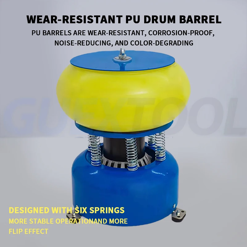 آلة تلميع الاهتزاز اليشم آلة تلميع توقيت أوتوماتيكية بالكامل آلة تلميع إزالة الأزيز المعدنية باللؤلؤ