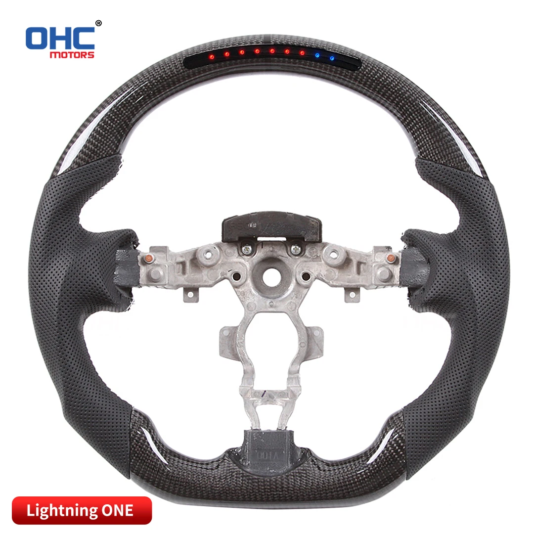 OHC Real Carbon Fiber Galaxy Pro LED Display Steering Wheel Compatible For Nissan Syply Customized Steering Wheel