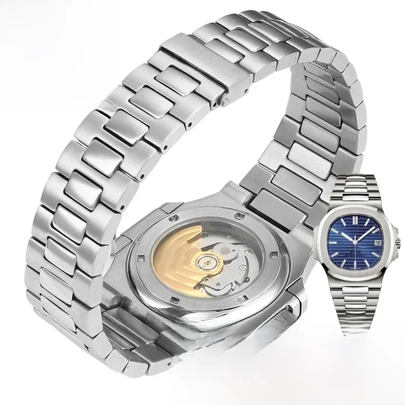 Für patek philippe pp 316l edelstahl uhr armband nautilus herren armband der serie 5711/1 a010