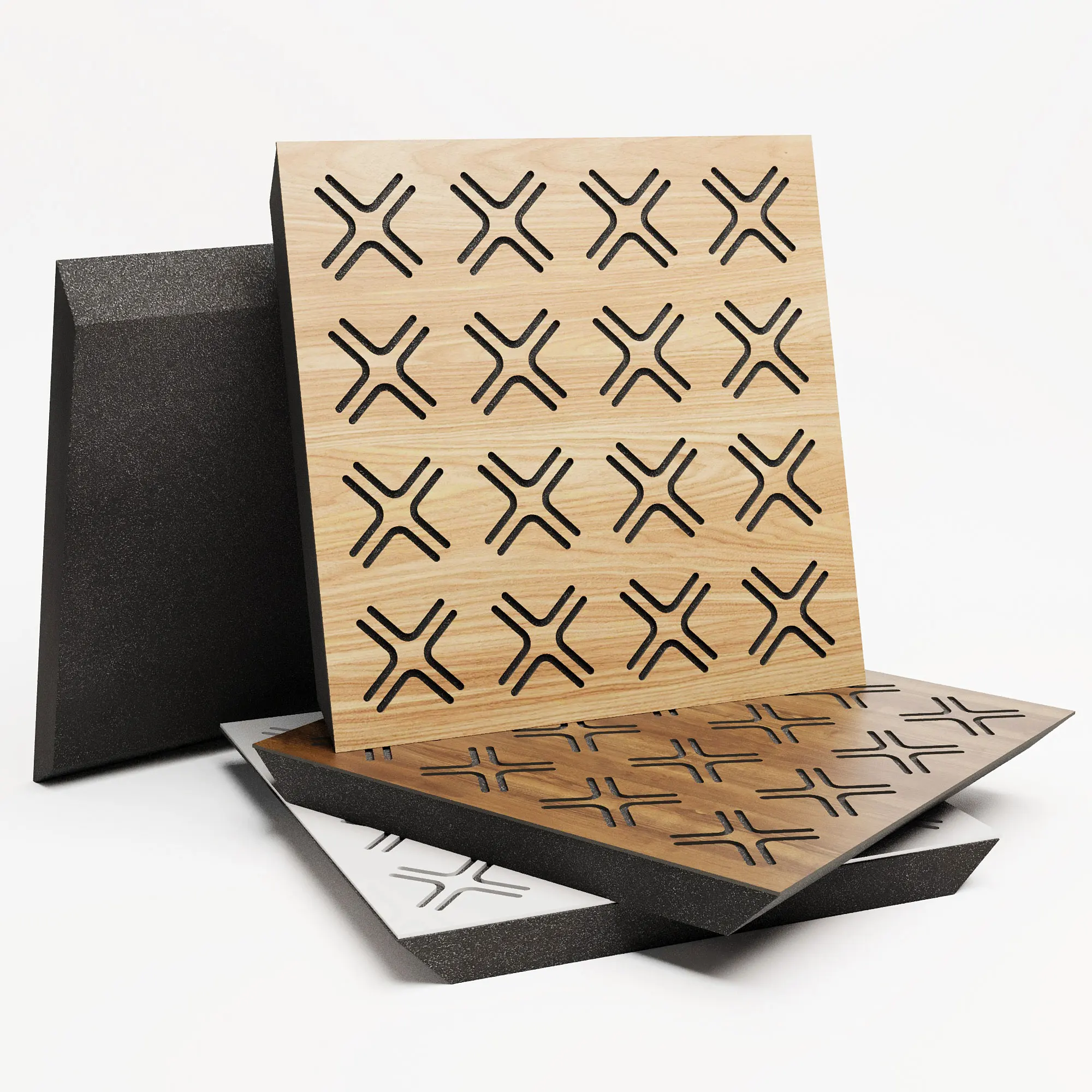 Panel Akustik ''Cross' Basstrap Penyerap Diffuser Bass Perangkap Menyebarkan Musik Kedap Suara HIFI Rekaman Studio Busa Profesional