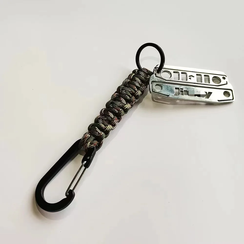 Car Stainless Steel Keychain Ring Key Chain Keyring For 1998-2021 Suzuki Jimny JB43 JB23 JB74w JB64 Accessories