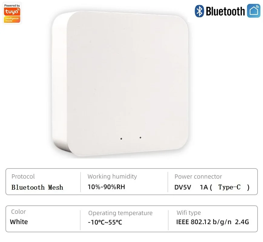 Imagem -03 - Tuya Inteligente Controle Eletrônico Wifi Gateway Hub Bluetooth Gateway Controle Alexa Casa do Google