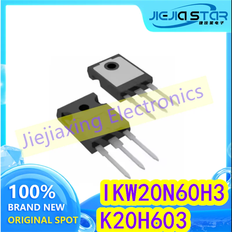 

(4/20pieces) K20H603 IKW20N60H3 Brand new original spot TO-247 MOS field effect tube 600V 20A Electronics