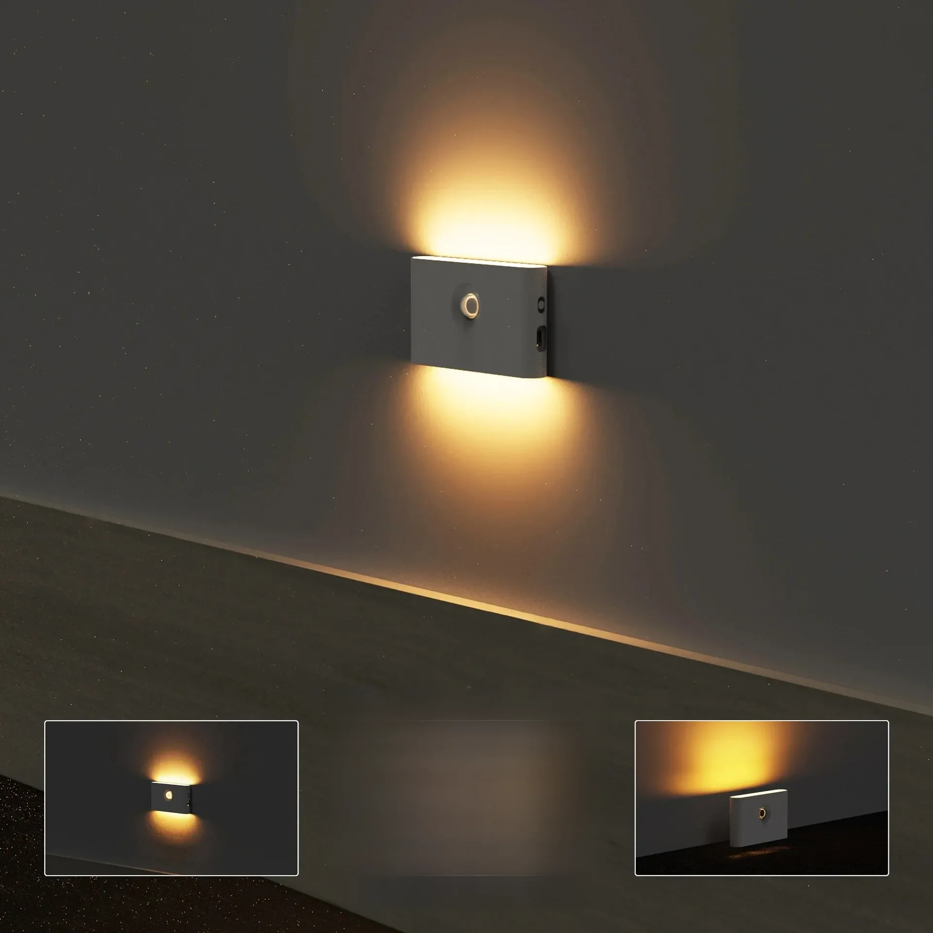 Smart Motion Sensor LED Night Lights, Eye Protection Bedside Night Lamp Cabinet Lighting for Bedroom Bathroom Hallway Camping