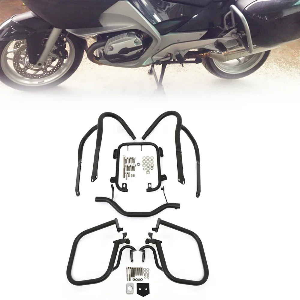 Voor BMW R1200RT R 1200RT R1200RT 2004-2013 Voor & Achter Engine Guard Bumper Stunt Kooi Snelweg crash Bar Brandstoftank Protector - afbeelding 2