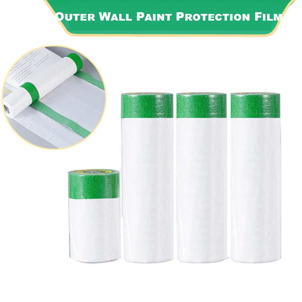 1Roll Decoration Paint Masking Film High Viscosity Adhesive Outer Wall Paint Protection Film Furniture Car Spray Paint Protector