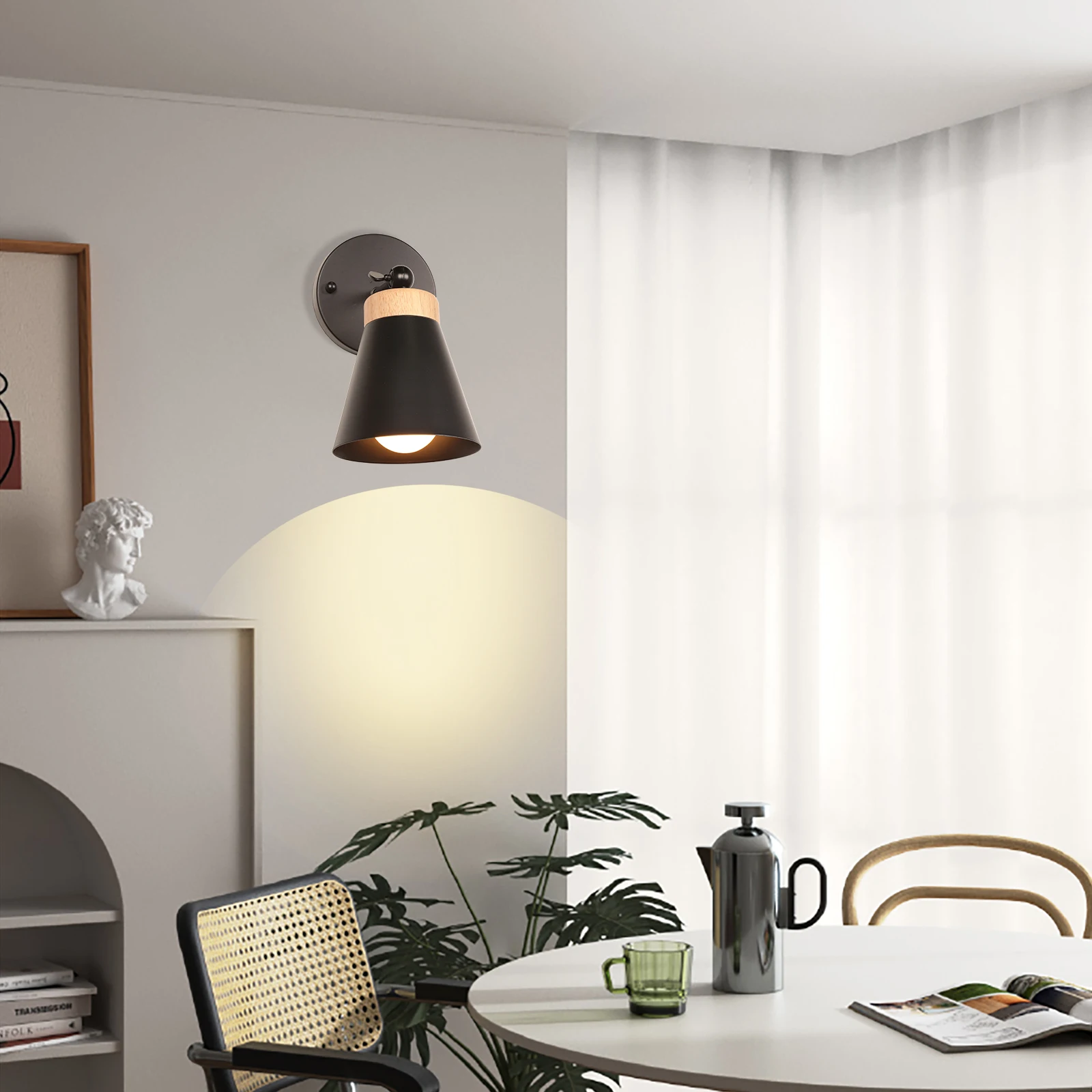 

Modern Minimalist Colored Wall Lamps Warm Cozy Bedroom And Study Creative Decorative Lights