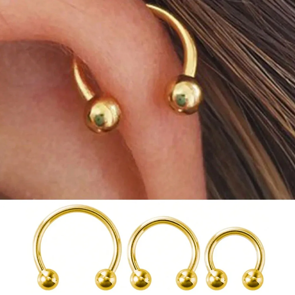 Boucles d'oreilles en acier inoxydable